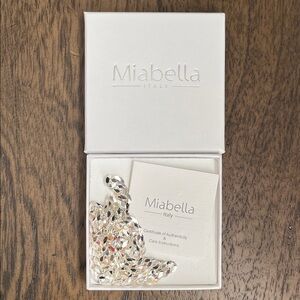Miabella 925 Italian Silver Necklace